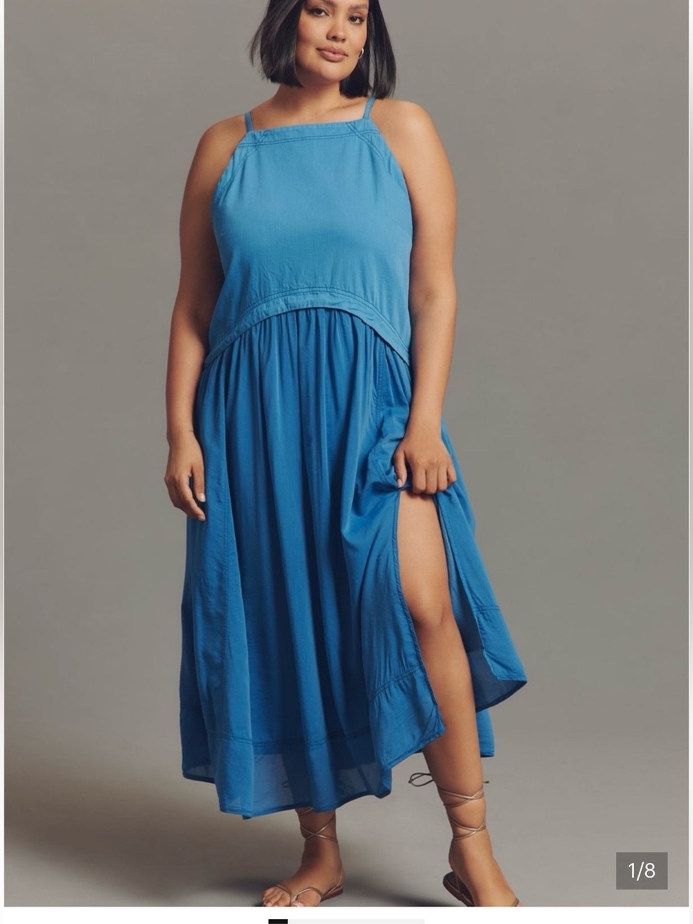 Anthropologie Pilcro sleeveless twofer midi dress